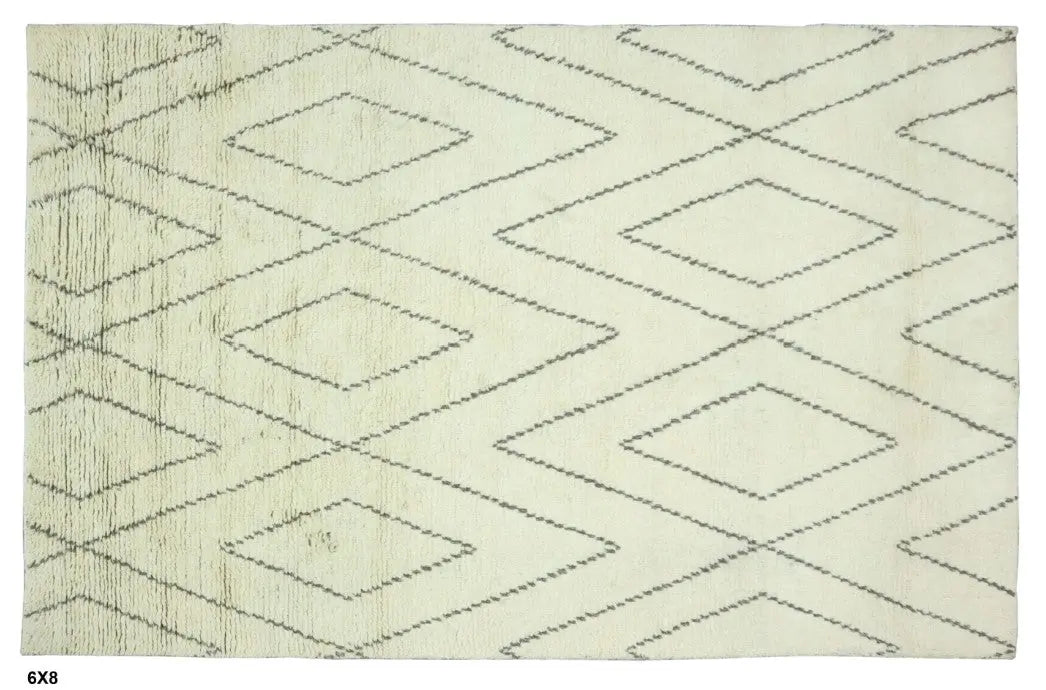 Hand knotted Indian Modern Rug 6'0" x 8'0" ABC Rugs Kilims